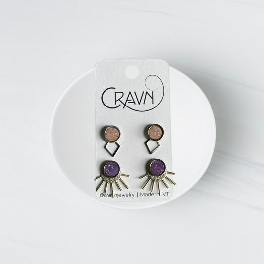 Interchangeable Studs - Two Pairs