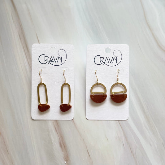 Duckfeet Box Handle Earrings