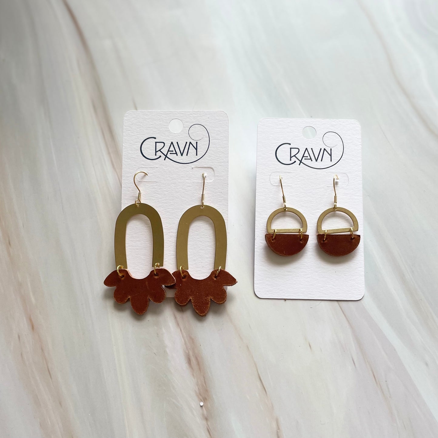Duckfeet Box Handle Earrings