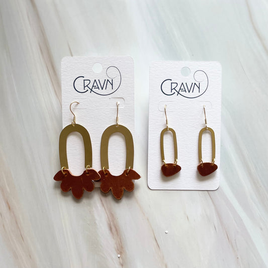 Duckfeet Box Handle Earrings