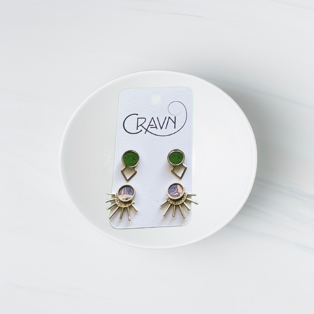 Interchangeable Studs - Two Pairs