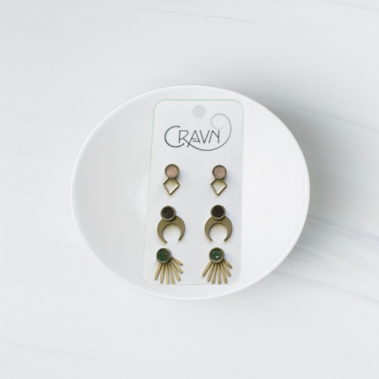 Interchangeable Studs - Silver Three Pack