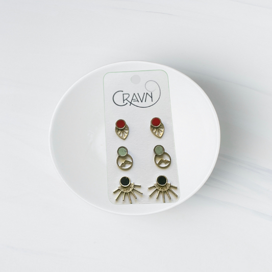 Interchangeable Studs - Silver Three Pack