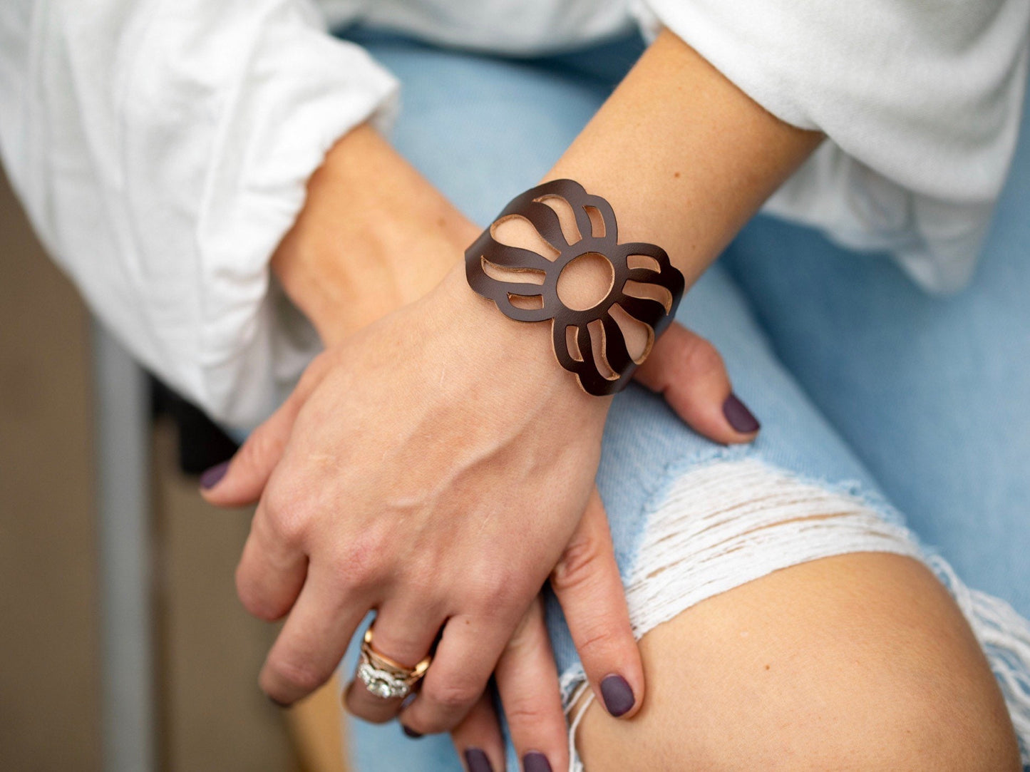 leather cuff jewelry