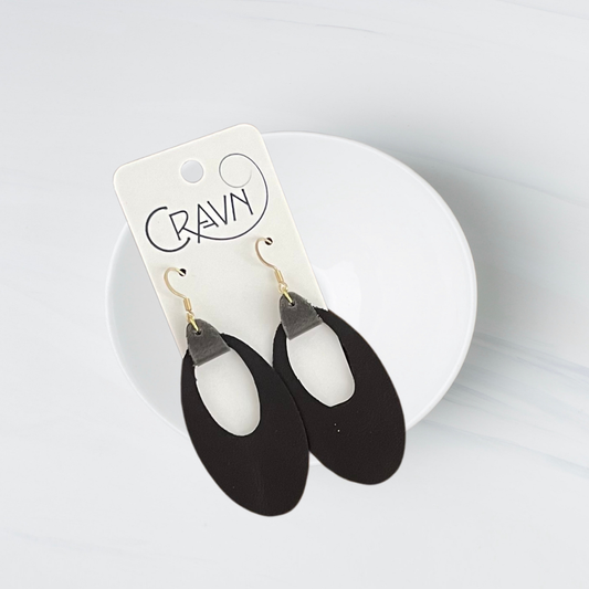Retro Oval Earrings