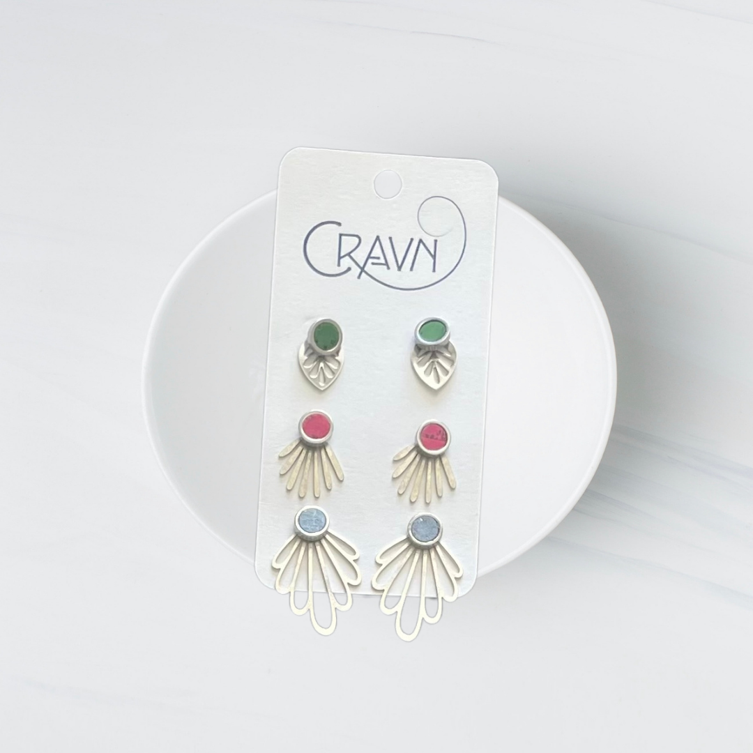 Interchangeable Studs - Silver Three Pack