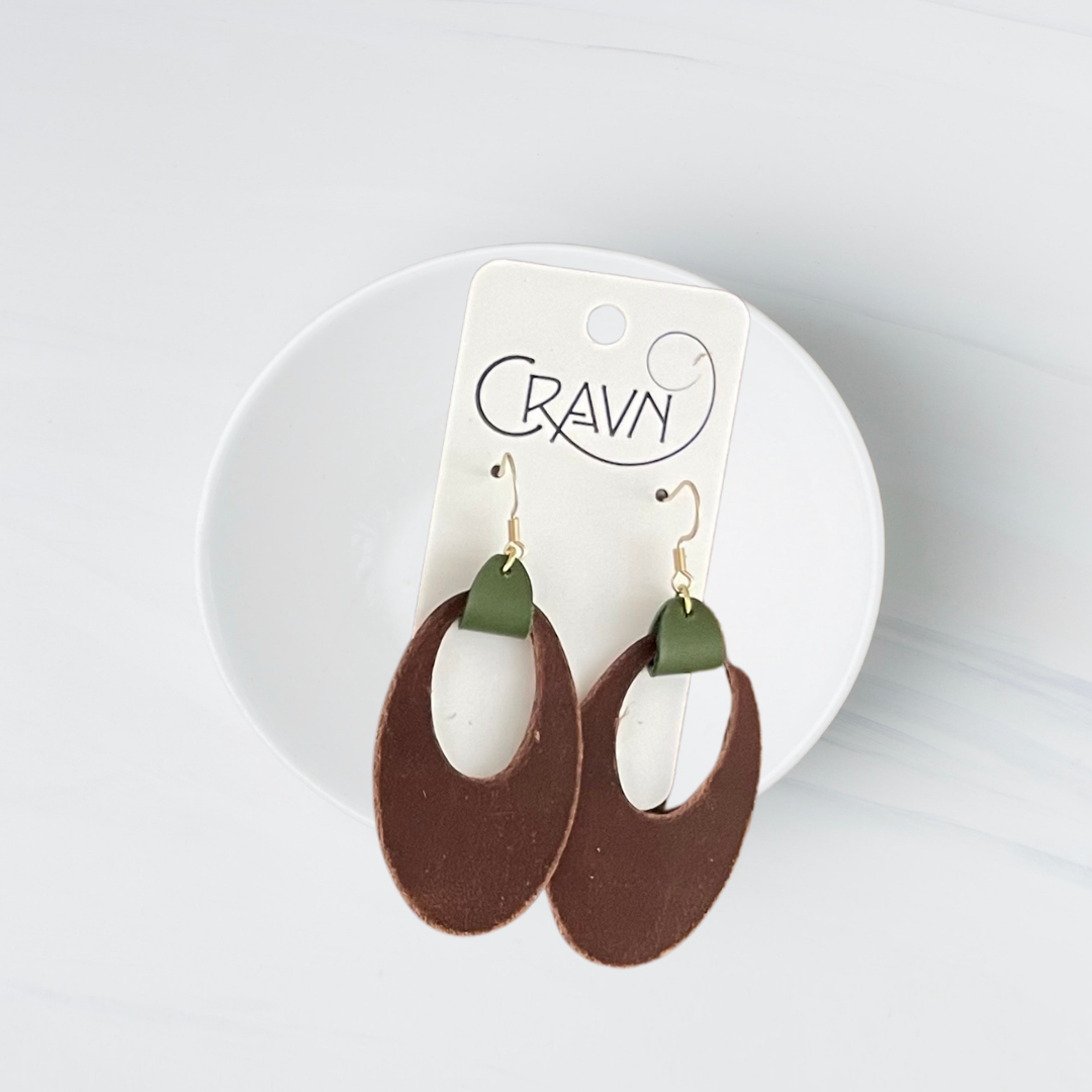 Retro Oval Earrings