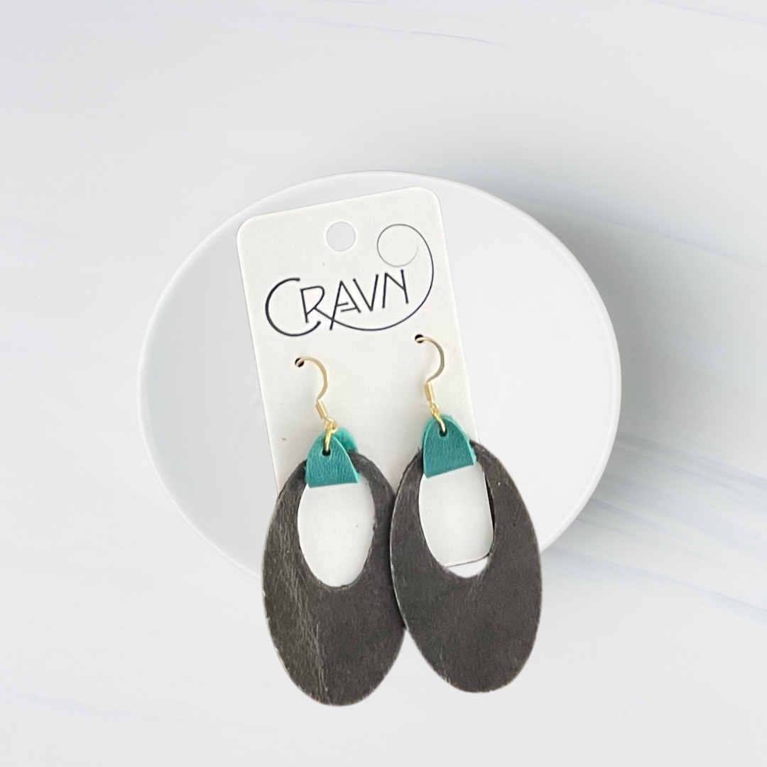 Retro Oval Earrings