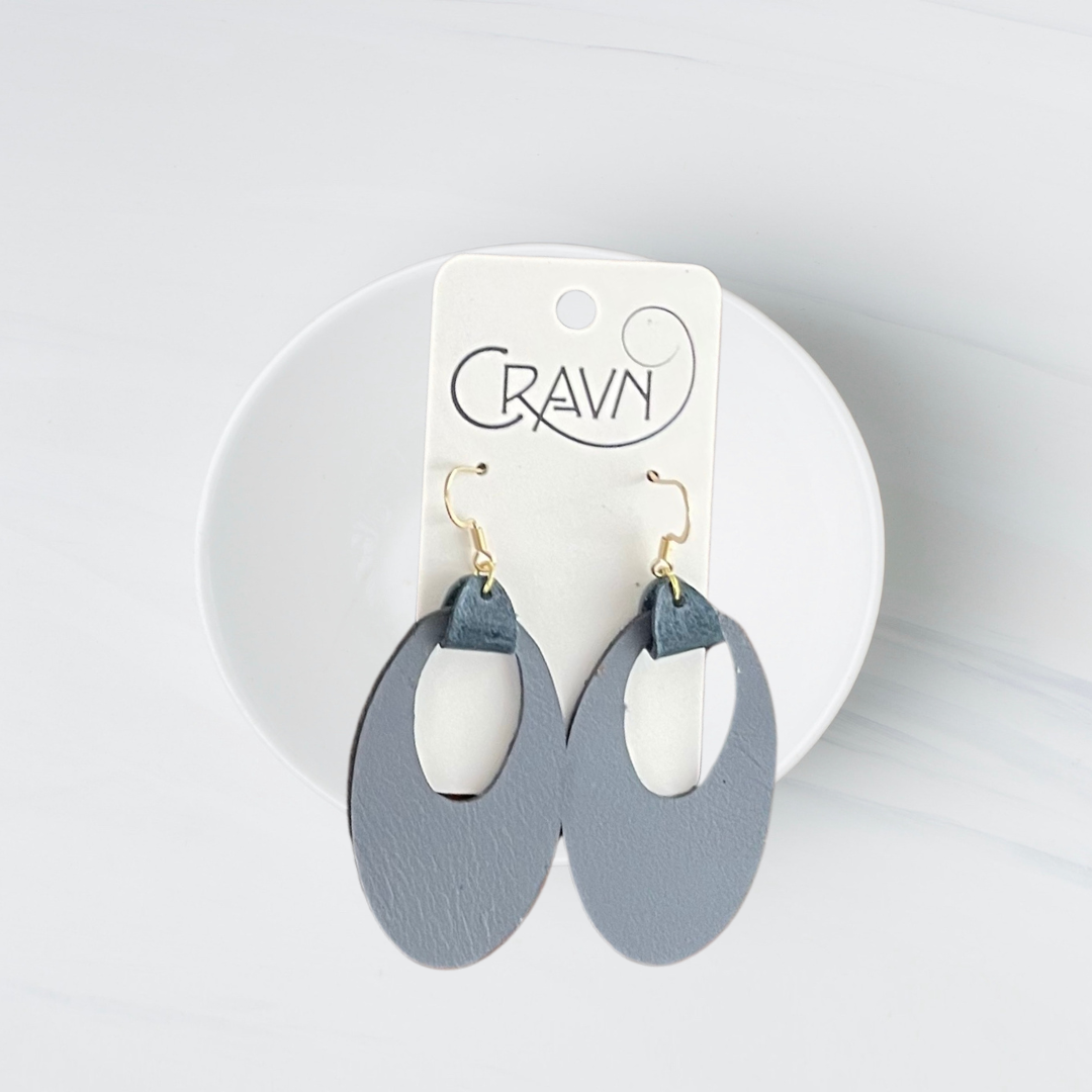 Retro Oval Earrings