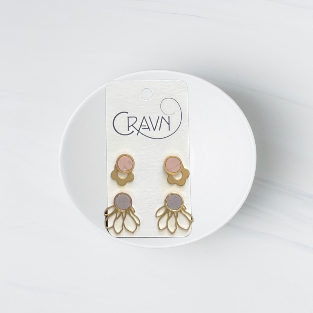 Interchangeable Studs - Brass Two Pairs
