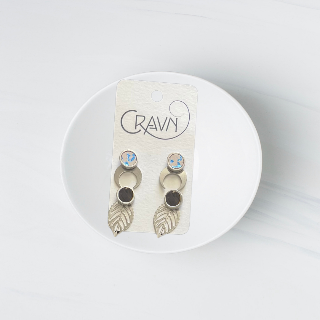 Interchangeable Studs Silver- Two Pairs