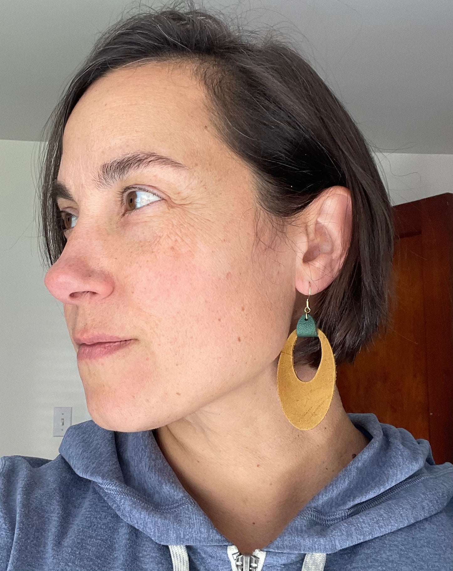 Retro Oval Earrings