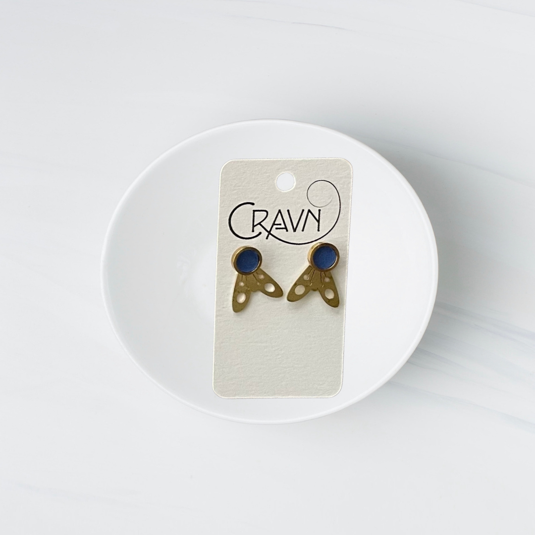 Birdie Interchangeable Studs - Brass Single