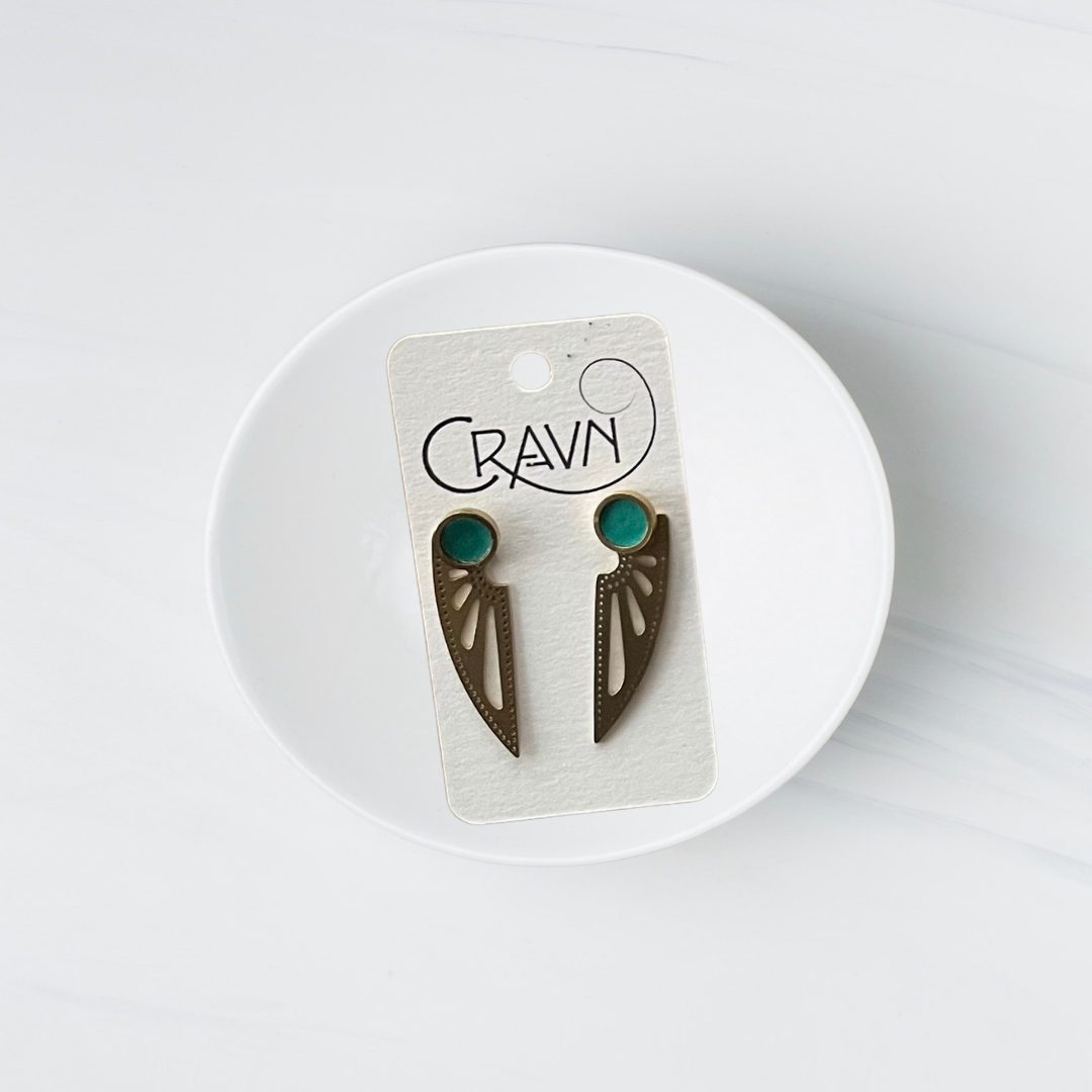 Birdie Interchangeable Studs - Brass Single