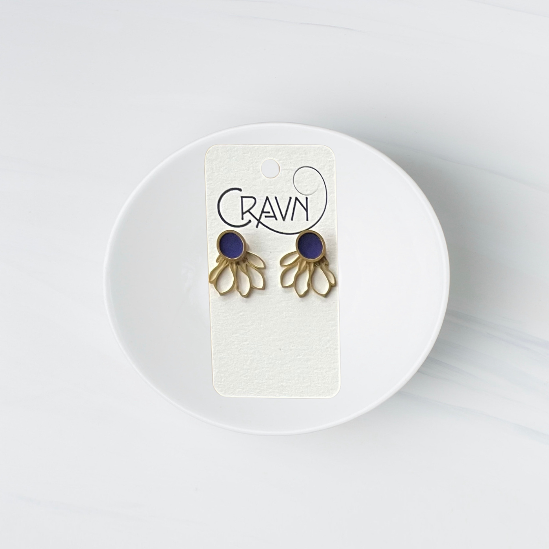 Birdie Interchangeable Studs - Brass Single