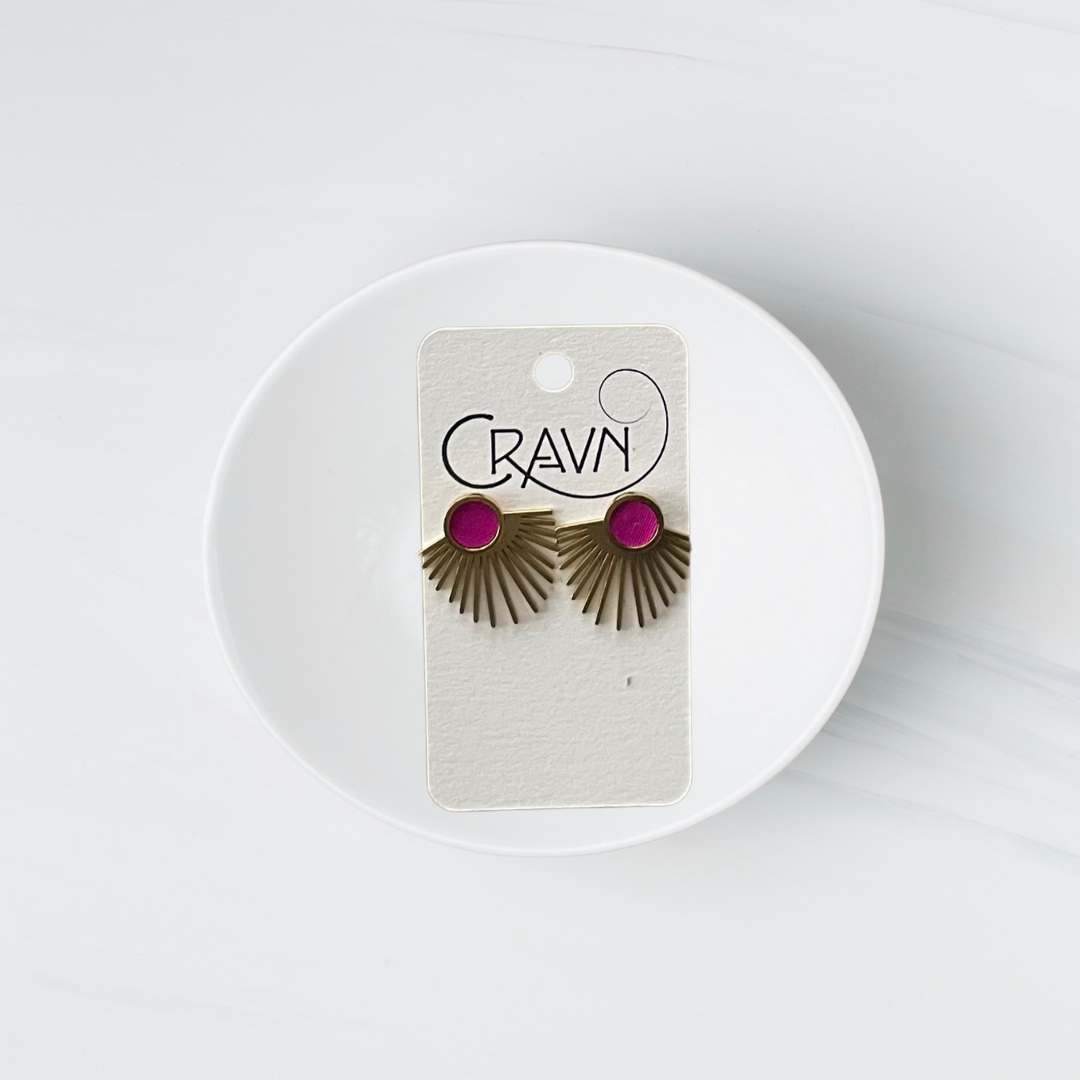 Birdie Interchangeable Studs - Brass Single
