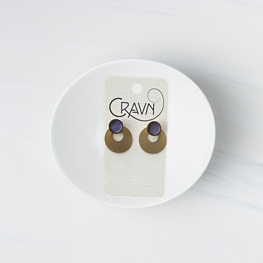 Birdie Interchangeable Studs - Brass Single