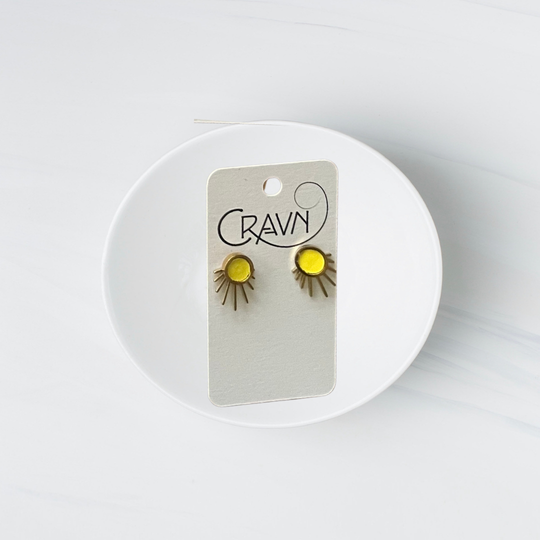 Birdie Interchangeable Studs - Brass Single